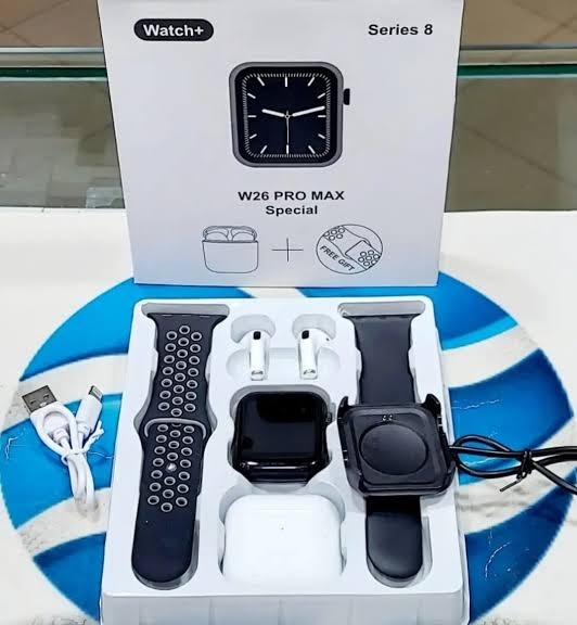 W26 pro max(ساعة مع زوج براسليات و ايربود) - Image 2